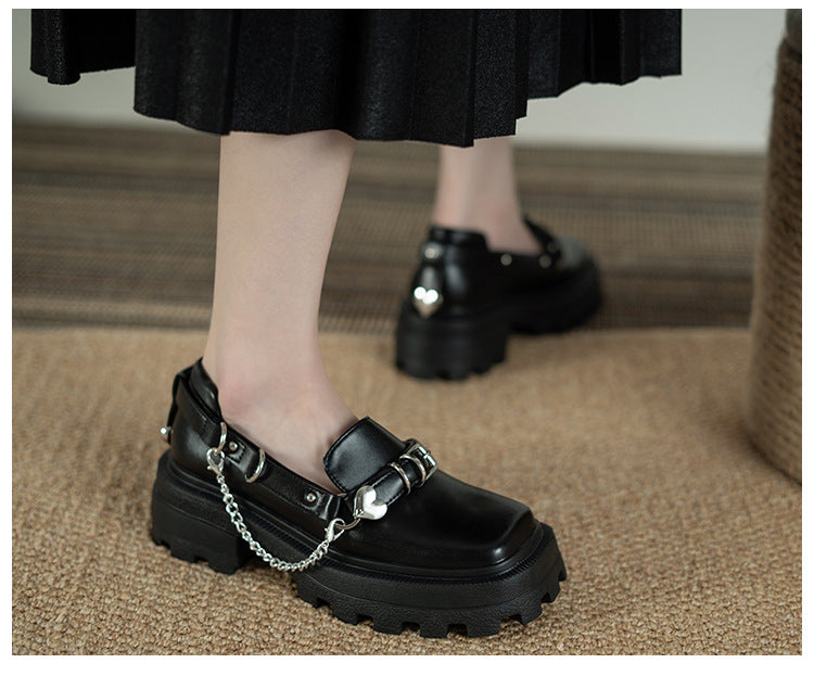 New British Style Fashion Wild Square Head Mary Jane Shoes | Brodtica.com - Brodtica