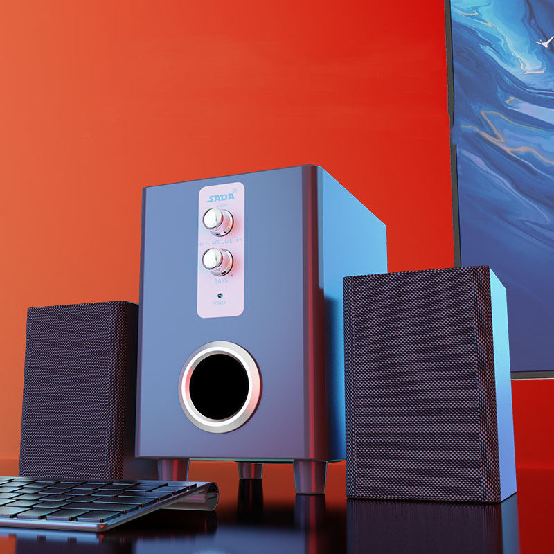 3 in 1 Home Speaker 3.5mm Wired Computer Speakers HD Sound USB Powered Sound Box | Brodtica.com - Brodtica