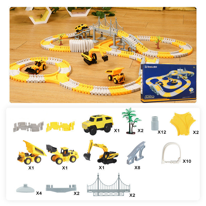 Tongli Engineering Vehicle Rail Car Children's Toys | Brodtica.com - Brodtica