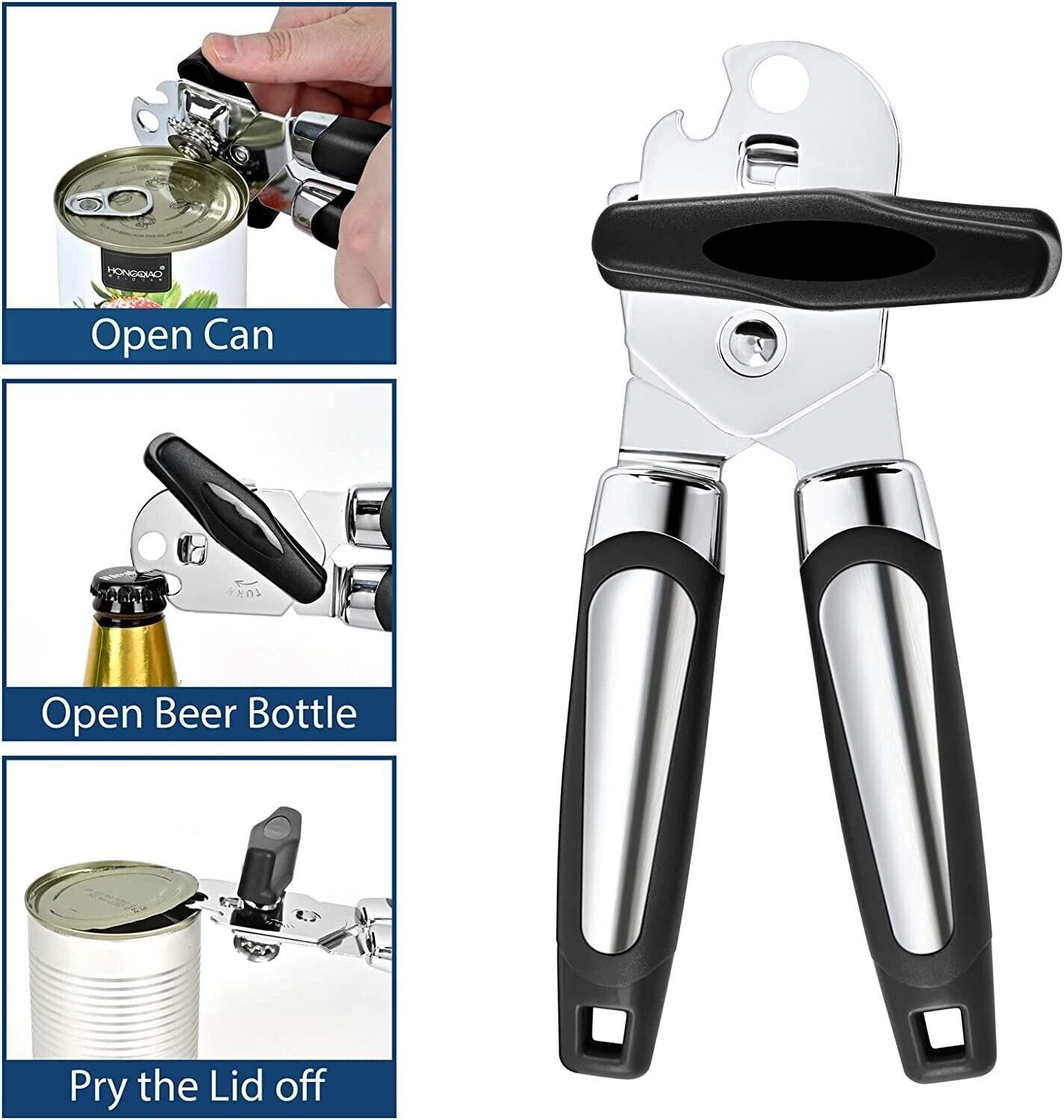 Can Opener Smooth Edge Heavy Duty Stainless Steel Blades Beer Opener | Brodtica.com - Brodtica