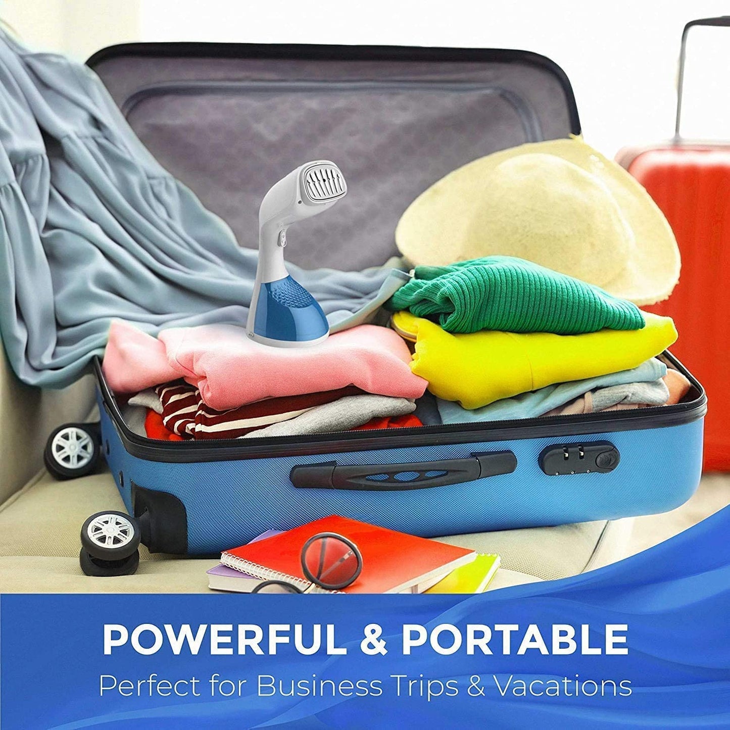 Clothes Steamer 1400 Watt Fast Heat Up Portable Handheld Garment Steamer For Travel And Home Use Wrinkle Remover Clothing Steamer | Brodtica.com - Brodtica