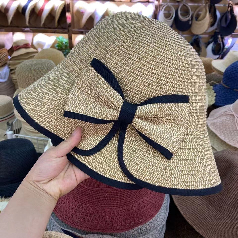 Woven Butterfly Straw Hat Summer Thin Style | Brodtica.com - Brodtica Woven Butterfly Straw Hat Summer Thin Style | Brodtica.com Brodtica.com | USA Elevate your summer style with a thin, woven butterfly straw hat. Perfect for sunny days and beach trips. Product information : Hat top style: dome Hat brim style: big brim Color: wrapping bow, BlackBowKnot, blue bow. Fabric name: papyrus Size Information: Size: M(56-58cm) Packing list: Straw hat *1