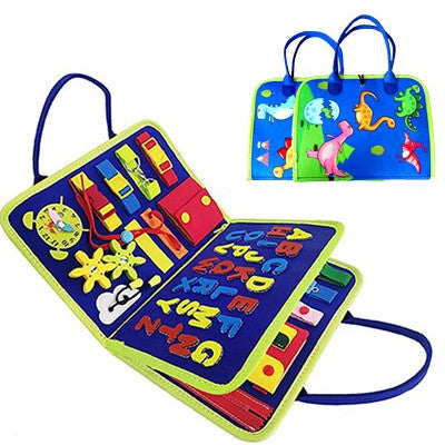 Baby Early Education Preschool Sensory Learning Toy Book Children's Busy Board Dressing And Buttoning Learning | Brodtica.com - Brodtica
