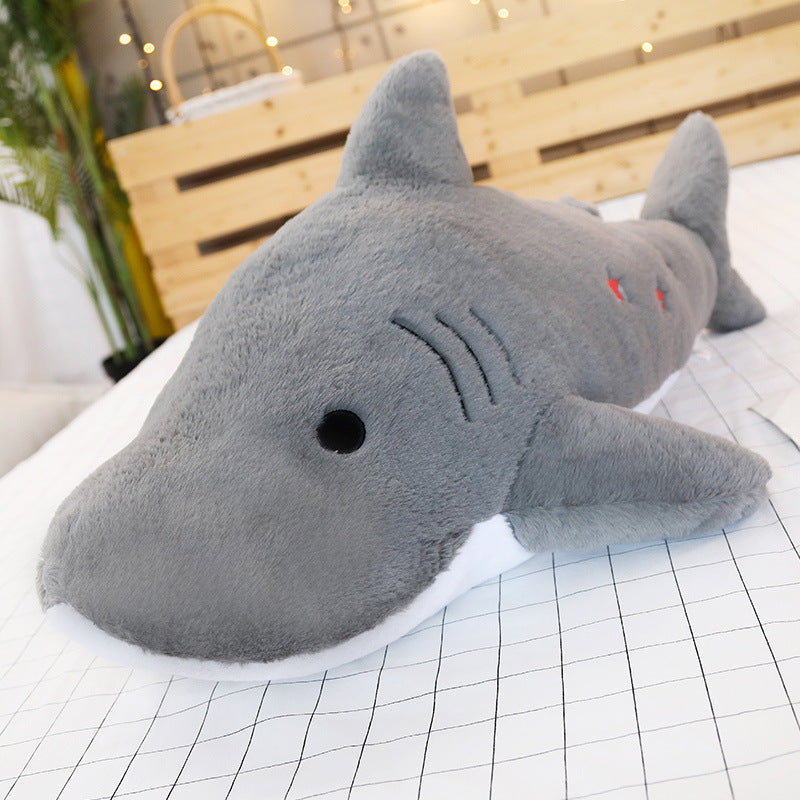Shark plush pillow | Brodtica.com - Brodtica Shark plush pillow | Brodtica.com Brodtica.com | USA Soft and plush pillow designed to look like a shark, perfect for adding a unique and playful touch to any room decor. Category: plush doll Modeling category: Animal Packing method: waterproof bag, other Filling material: PP cotton Plush classification: plush 3C configuration category: toys over 14 years old Color: blue, pink, gray Height: 50cm, 75cm,100cm