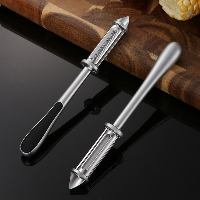 Zinc Alloy Double-sided Peeling Knife | Brodtica.com - Brodtica Zinc Alloy Double-sided Peeling Knife | Brodtica.com Brodtica.com | USA High-quality zinc alloy double-sided peeling knife, perfect for peeling fruits and vegetables with precision and ease. Product Information: Material: Zinc Alloy Color: silver Process: Polishing process Package Metal peeler*1
