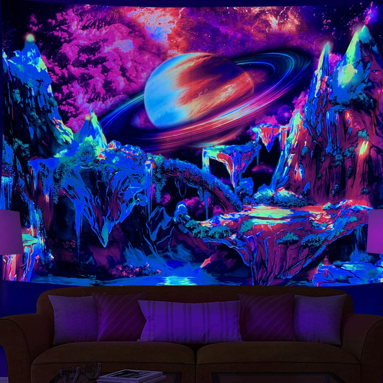 UV Light Emitting Neon Hanging Cloth | Brodtica.com - Brodtica