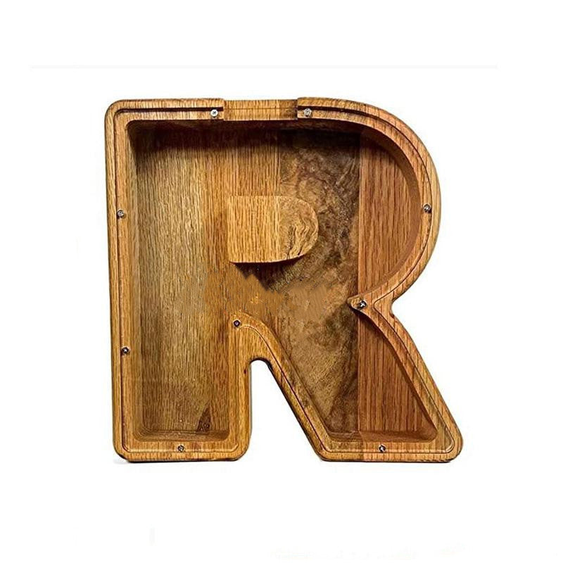 Wooden Letter Piggy Bank Creative Money Jar Nordic Style for kids savings habits | Brodtica.com - Brodtica Wooden Letter Piggy Bank Creative Money Jar Nordic Style for kids savings habits | Brodtica.com Brodtica.com | USA Wooden Letter Piggy Bank - Creative Nordic Style Piggy Bank for Kids to Develop Savings Habits. Product information Product material: oak Process: Polishing Color: A BC DEFGHI J K L MN O PQRS TU VW X YZ Category: Decoration Package: Wooden piggy bank*1