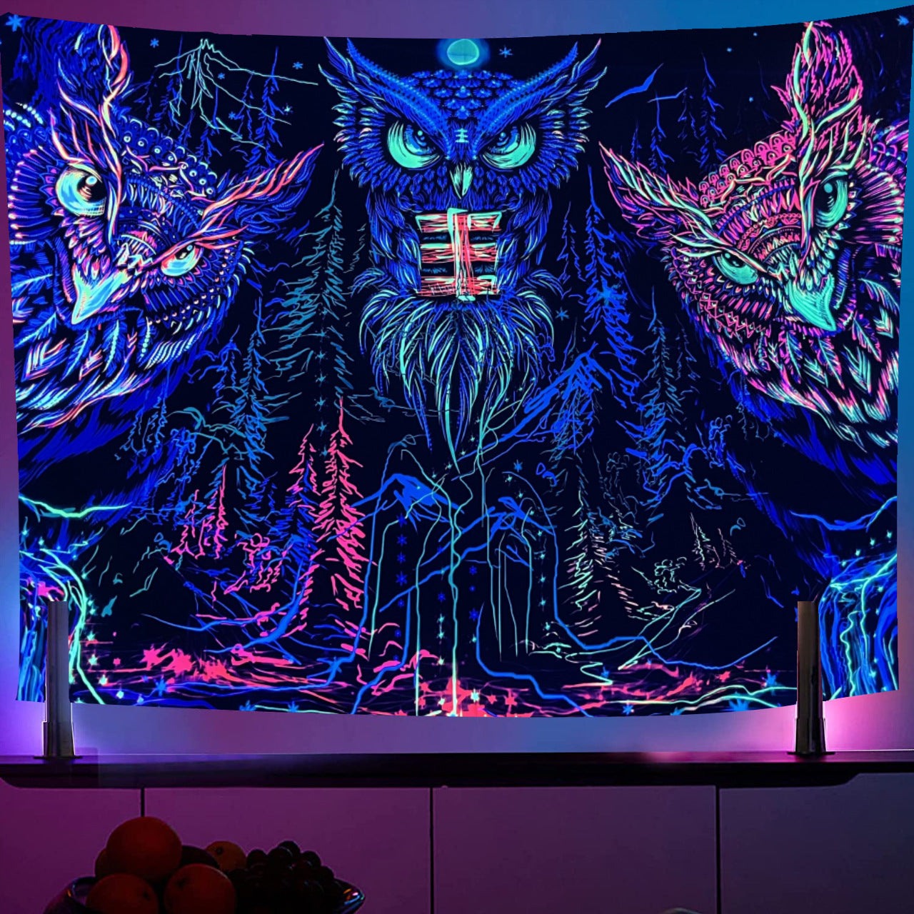 UV Light Emitting Neon Hanging Cloth | Brodtica.com - Brodtica