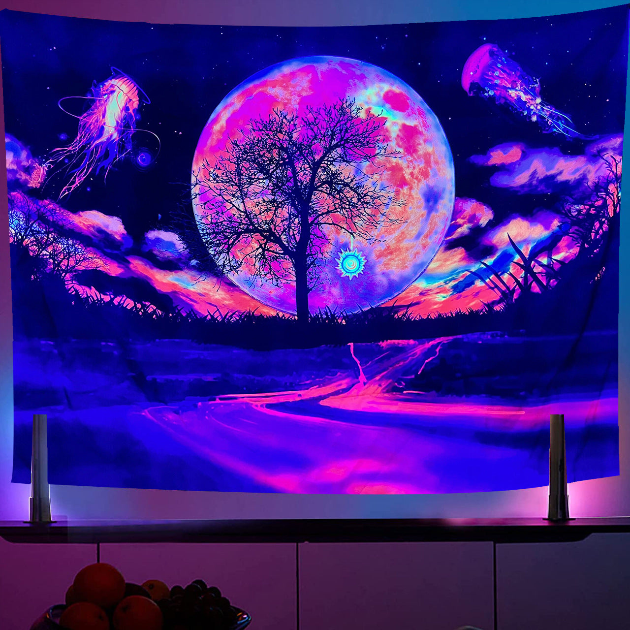 UV Light Emitting Neon Hanging Cloth | Brodtica.com - Brodtica