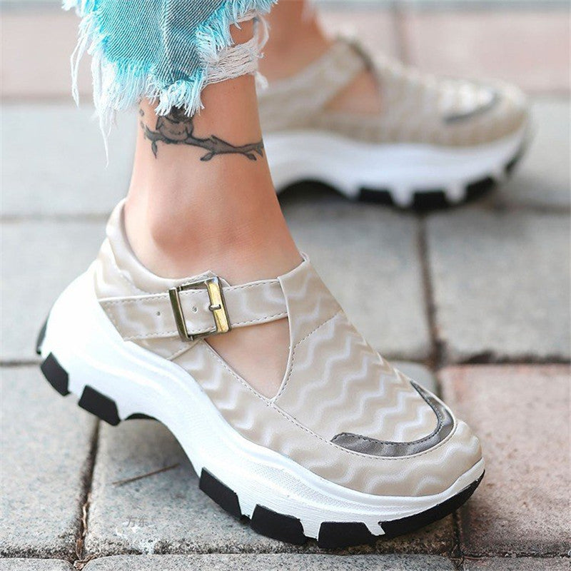 Women's Fashion Sneakers Shoes with Buckle | Brodtica.com - Brodtica