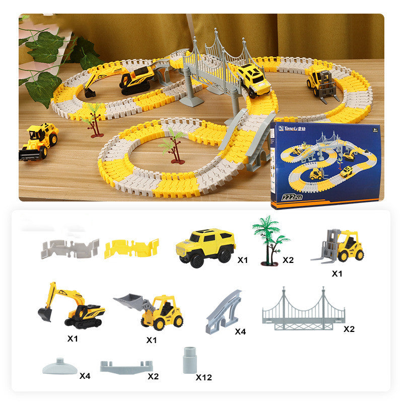 Tongli Engineering Vehicle Rail Car Children's Toys | Brodtica.com - Brodtica