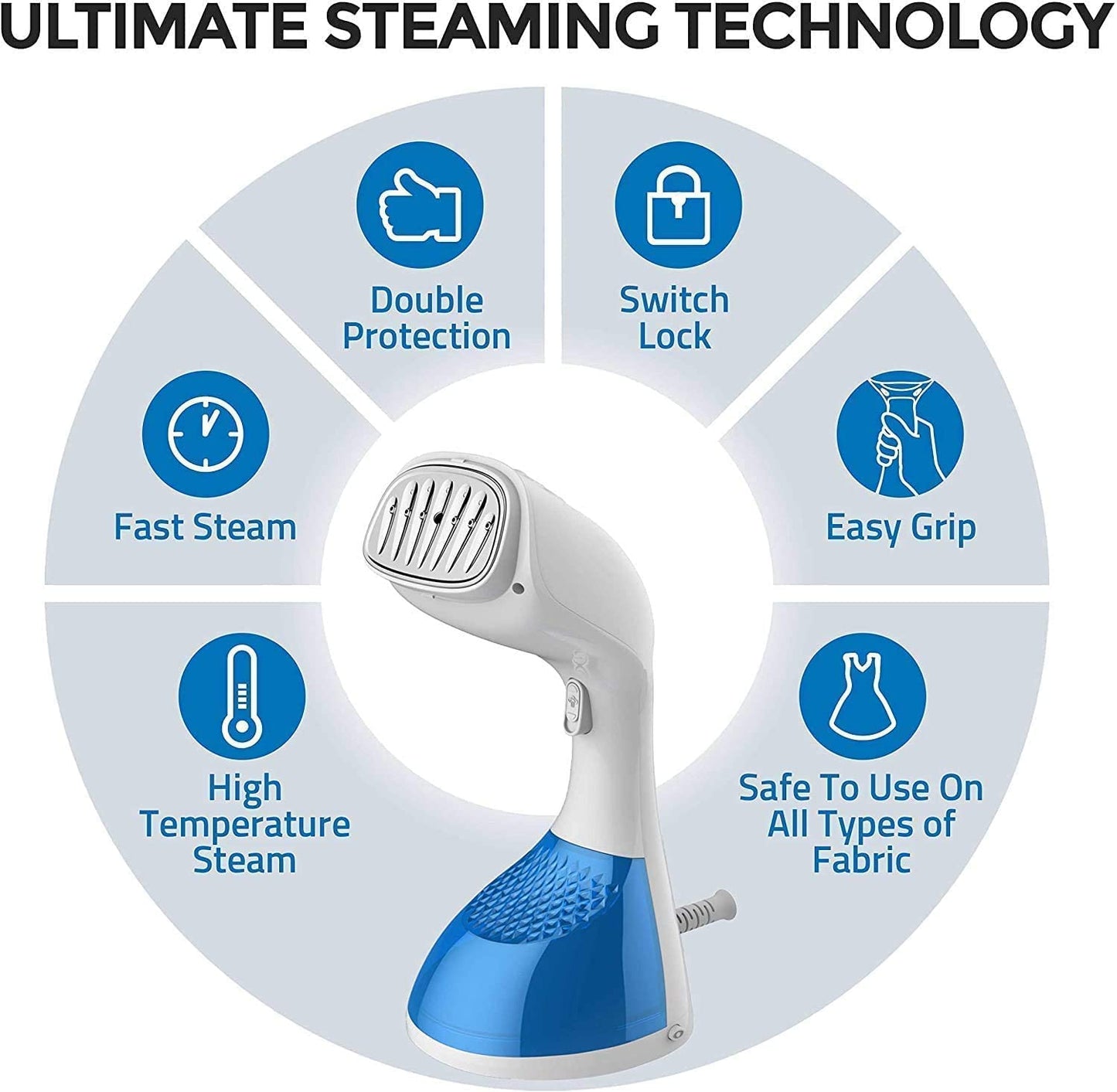 Clothes Steamer 1400 Watt Fast Heat Up Portable Handheld Garment Steamer For Travel And Home Use Wrinkle Remover Clothing Steamer | Brodtica.com - Brodtica