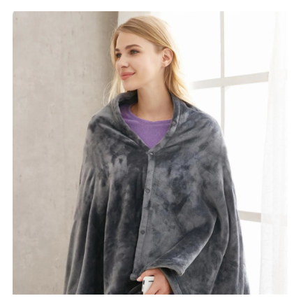 Winter Flannel Heated Blanket Cold Protection Body Warmer Usb Heated Warm Shawl Electric Heated Plush Blanket | Brodtica.com - Brodtica