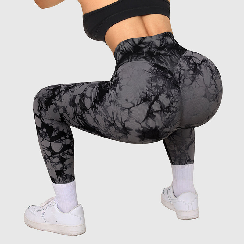 Seamless Tie Dye Leggings Women Yoga Pants Fitness Running Gym Tights | Brodtica.com - Brodtica
