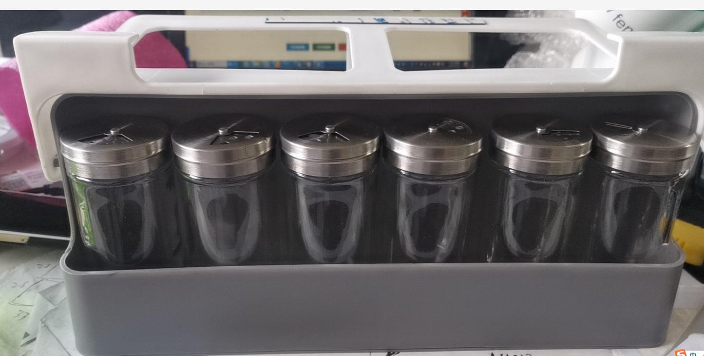 Seasoning Bottle Storage Rack Kitchen Box Hanging Spice Jar Rack Household Punch-free | Brodtica.com - Brodtica