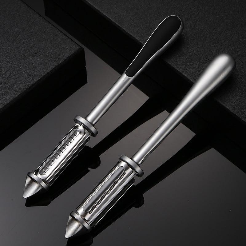 Zinc Alloy Double-sided Peeling Knife | Brodtica.com - Brodtica Zinc Alloy Double-sided Peeling Knife | Brodtica.com Brodtica.com | USA High-quality zinc alloy double-sided peeling knife, perfect for peeling fruits and vegetables with precision and ease. Product Information: Material: Zinc Alloy Color: silver Process: Polishing process Package Metal peeler*1