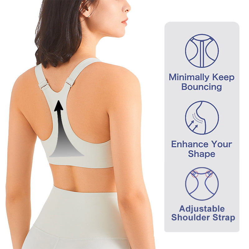 Women's Sports Bra with Front Closure workout and Shock Absorption | Brodtica.com - Brodtica