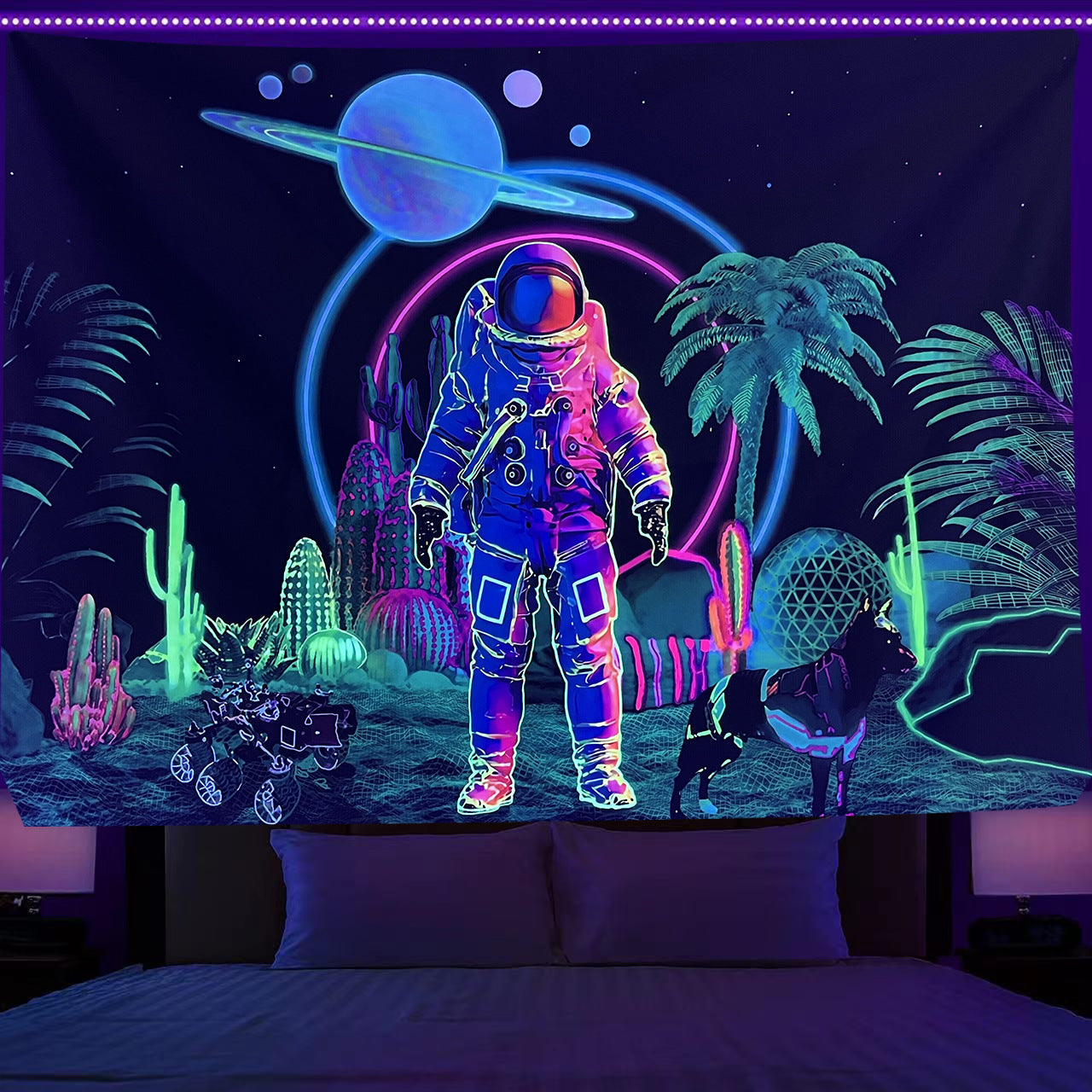 UV Light Emitting Neon Hanging Cloth | Brodtica.com - Brodtica
