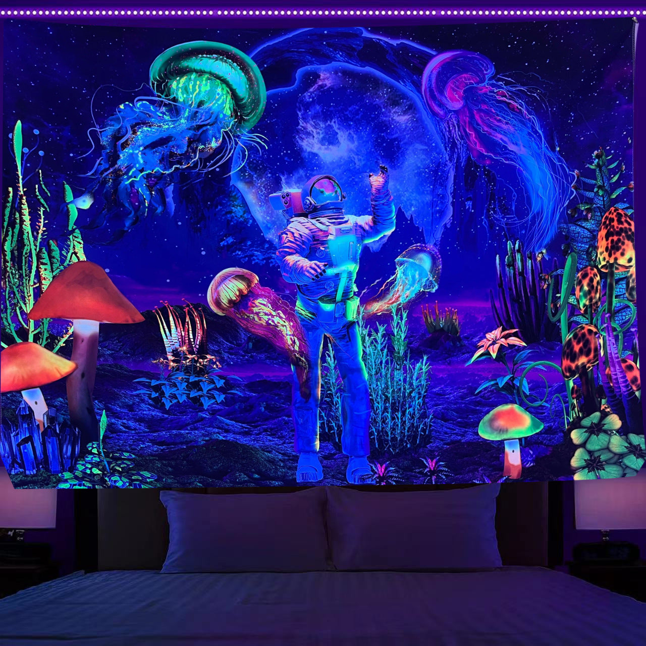 UV Light Emitting Neon Hanging Cloth | Brodtica.com - Brodtica