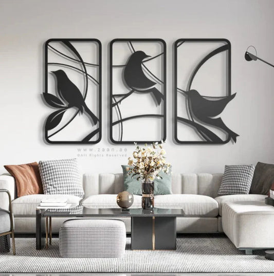 Premium 3D Acrylic Mirror Wall Sticker Set