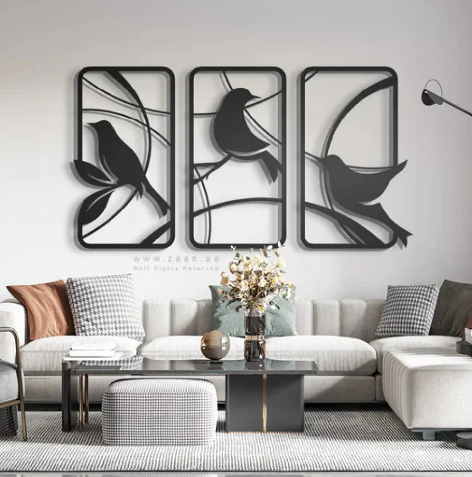 Premium 3D Acrylic Mirror Wall Sticker Set