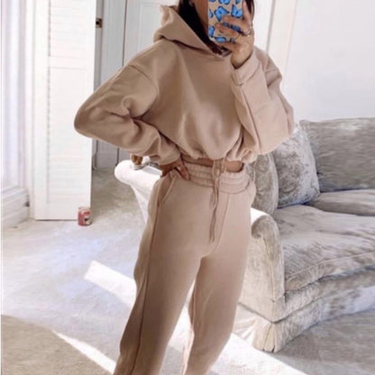 Jogging Suits For Women 2 Piece Sweat suits Tracksuits Sexy Long Sleeve Hoodie Casual Fitness Sportswear | Brodtica.com - Brodtica