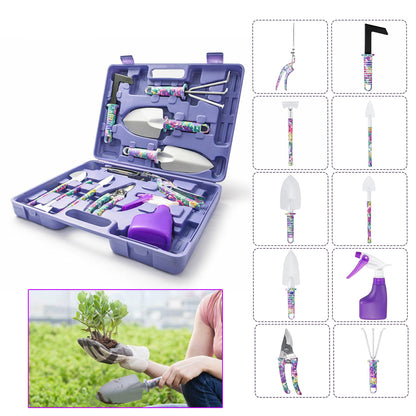 Camouflage Garden Tool Set Grafting Pruning Shovel Rake Stainless Steel Scissor Pruning Shears Spray Bottle Garden Tools Kit | Brodtica.com - Brodtica