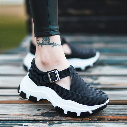 Women's Fashion Sneakers Shoes with Buckle | Brodtica.com - Brodtica