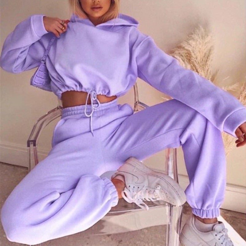 Jogging Suits For Women 2 Piece Sweat suits Tracksuits Sexy Long Sleeve Hoodie Casual Fitness Sportswear | Brodtica.com - Brodtica