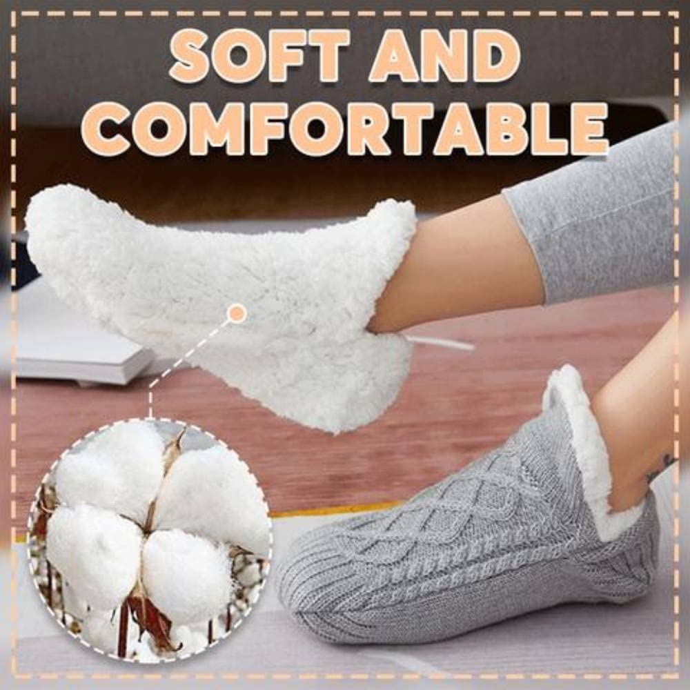 Warm & Cozy Winter Footwear- Non-Slip grip Snow Socks for Women | Brodtica.com - Brodtica