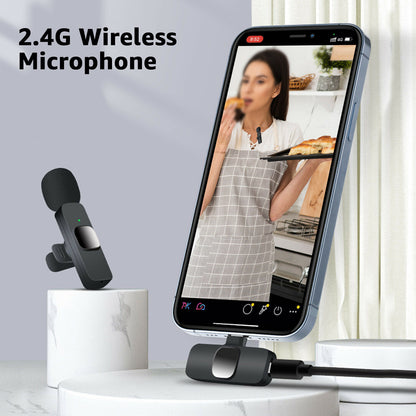 Lavalier Mini Microphone Wireless Audio Video Recording With Phone Wireless Handheld | Brodtica.com - Brodtica