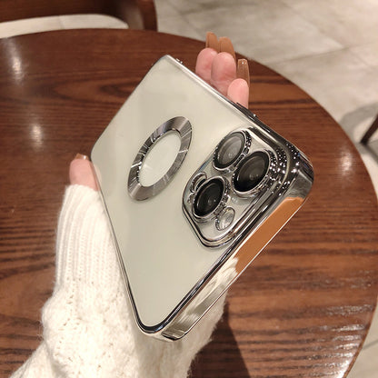 IPhone Case With Camera Protector Advanced Electroplating Integrated With Lens Protector Phone Soft Case | Brodtica.com - Brodtica