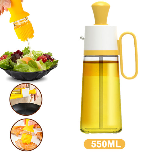 Multi-Functional Oil Dispenser with Silicone Brush for BBQ | Brodtica.com - Brodtica